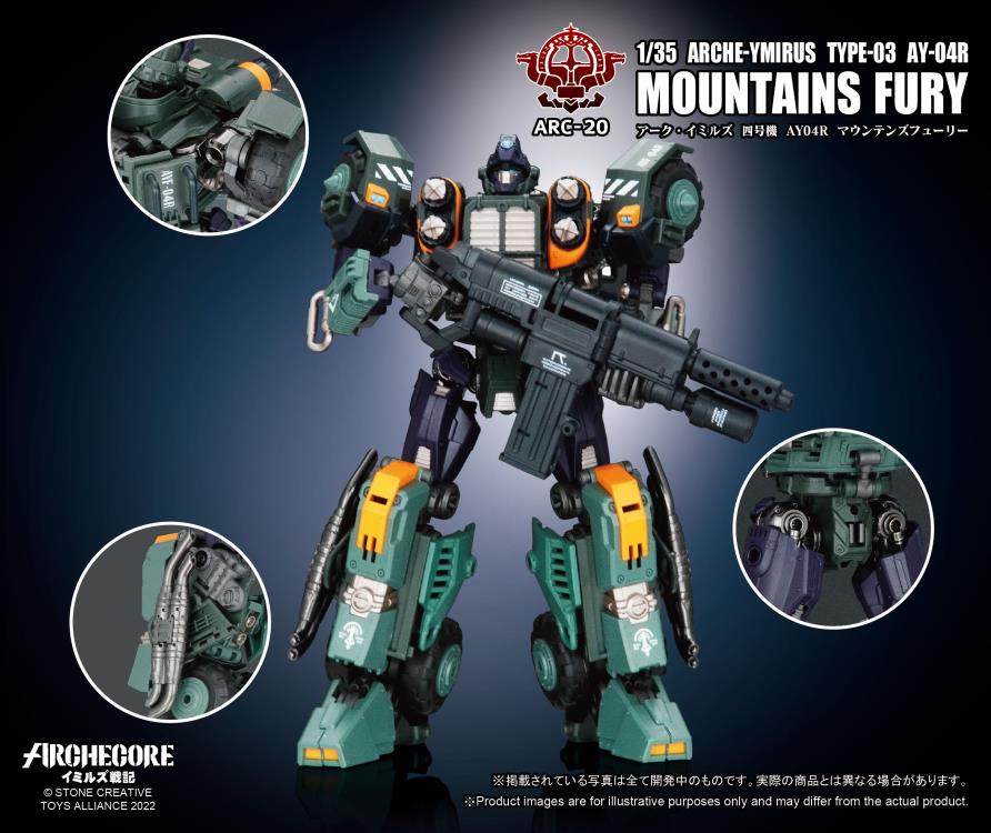 ARCHECORE ARC-20 Arche-Ymirus TYPE-03 AY-04R Mountains Fury Figure Gallery Image 11