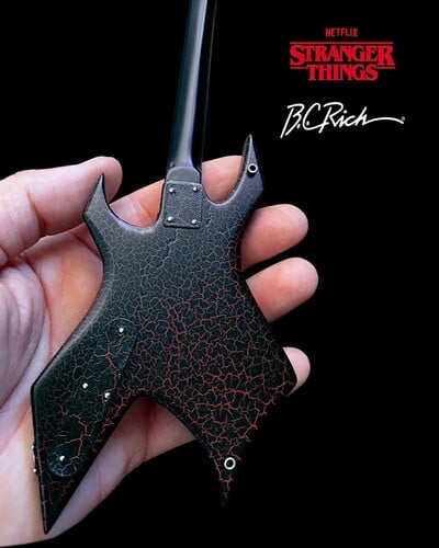 Stranger Things Eddie's BC Rich NJ Warlock Guitar 1/4 Scale Replica Gallery Image 4