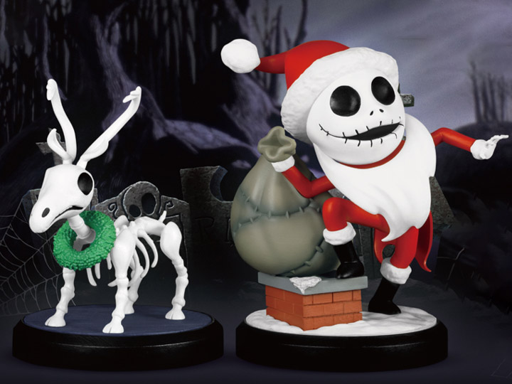 The Nightmare Before Christmas Mini Egg Attack MEA-040SP Santa Jack and Skeleton Reindeer PX Previews Exclusive Gallery Image 1