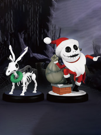 The Nightmare Before Christmas Mini Egg Attack MEA-040SP Santa Jack and Skeleton Reindeer PX Previews Exclusive Gallery Image 2