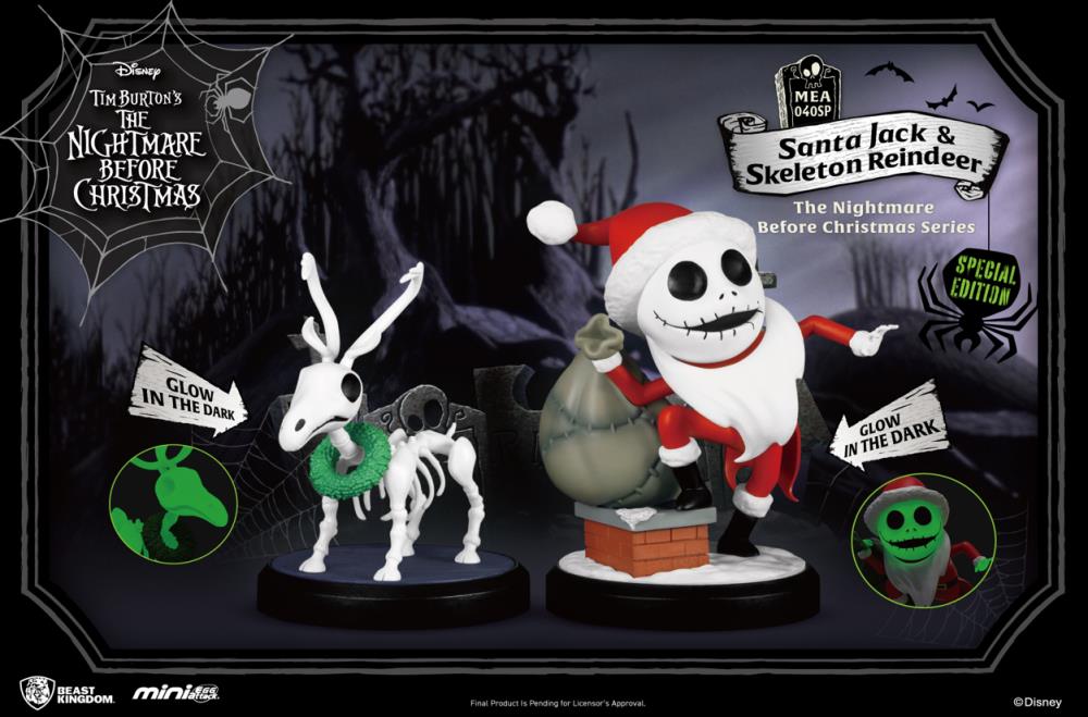 The Nightmare Before Christmas Mini Egg Attack MEA-040SP Santa Jack and Skeleton Reindeer PX Previews Exclusive Gallery Image 3