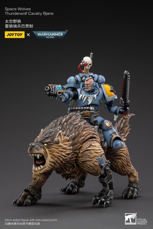 Warhammer 40K Space Wolves Thunderwolf Cavalry Bjane 1/18 Scale Figure Gallery Image 7
