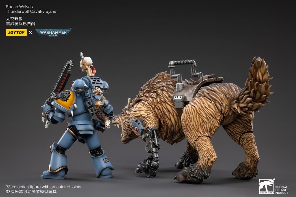 Warhammer 40K Space Wolves Thunderwolf Cavalry Bjane 1/18 Scale Figure Gallery Image 4