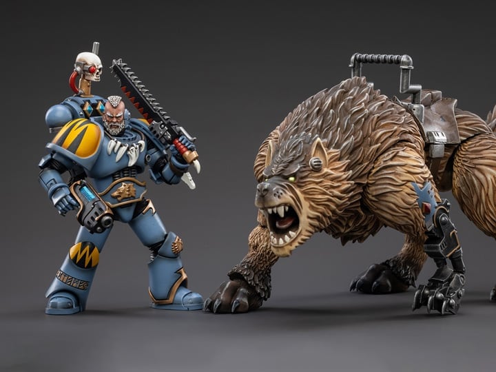 Warhammer 40K Space Wolves Thunderwolf Cavalry Bjane 1/18 Scale Figure Gallery Image 1