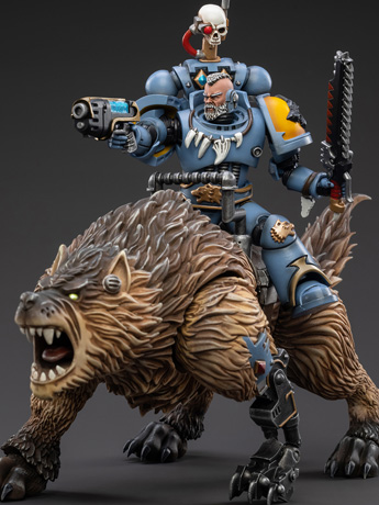 Warhammer 40K Space Wolves Thunderwolf Cavalry Bjane 1/18 Scale Figure Gallery Image 2