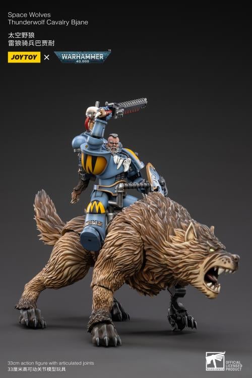 Warhammer 40K Space Wolves Thunderwolf Cavalry Bjane 1/18 Scale Figure Gallery Image 8