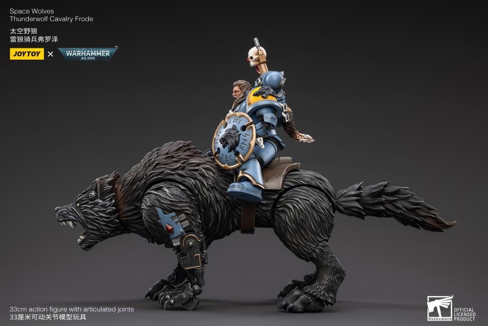 Warhammer 40K Space Wolves Thunderwolf Cavalry Frode 1/18 Scale Figure Gallery Image 9