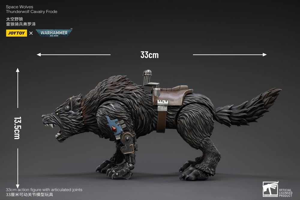 Warhammer 40K Space Wolves Thunderwolf Cavalry Frode 1/18 Scale Figure Gallery Image 12