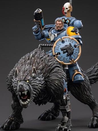 Warhammer 40K Space Wolves Thunderwolf Cavalry Frode 1/18 Scale Figure Gallery Image 2