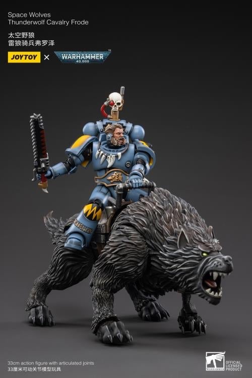 Warhammer 40K Space Wolves Thunderwolf Cavalry Frode 1/18 Scale Figure Gallery Image 7