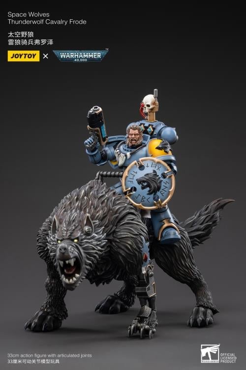 Warhammer 40K Space Wolves Thunderwolf Cavalry Frode 1/18 Scale Figure Gallery Image 11