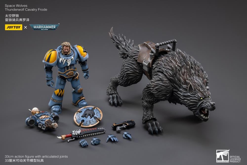 Warhammer 40K Space Wolves Thunderwolf Cavalry Frode 1/18 Scale Figure Gallery Image 13