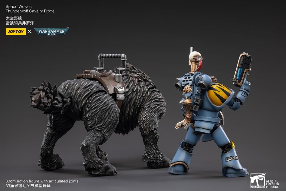 Warhammer 40K Space Wolves Thunderwolf Cavalry Frode 1/18 Scale Figure Gallery Image 4