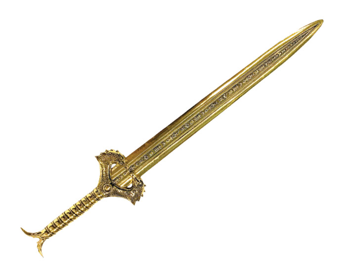 Wonder Woman God Killer Sword (Gold Variant) SDCC 2022 Exclusive Scaled Prop Replica Gallery Image 1