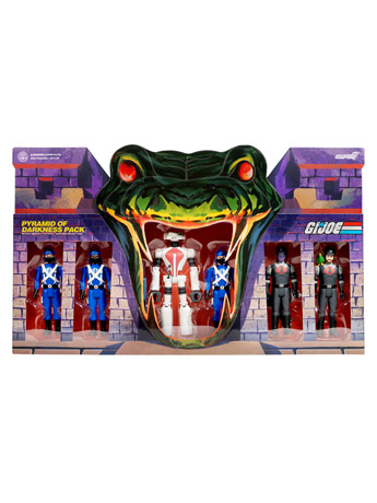 G.I. Joe ReAction Pyramid of Darkness Pack SDCC 2022 Exclusive Box Set Gallery Image 2