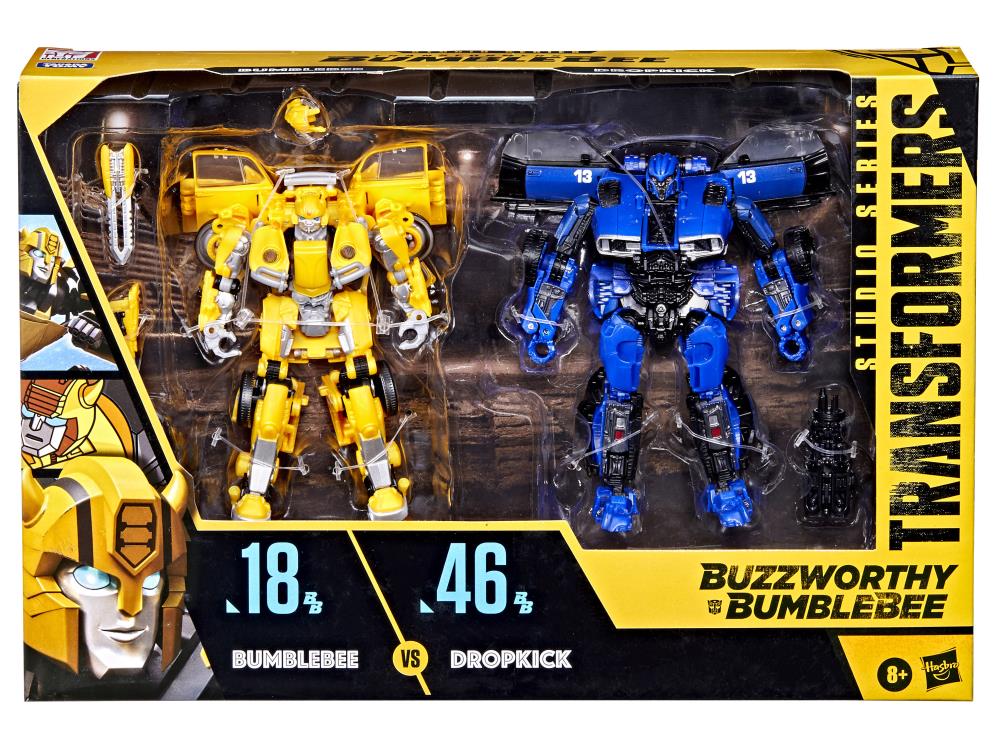 Transformers Buzzworthy Bumblebee Studio Series Deluxe Bumblebee & Dropkick Two-Pack Gallery Image 6