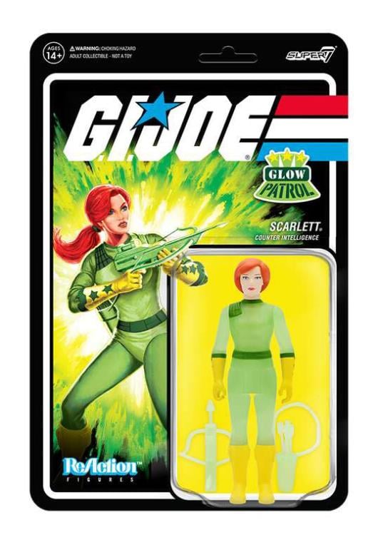 G.I. Joe ReAction Scarlett (Glow Patrol) SDCC 2022 Exclusive Figure Gallery Image 4