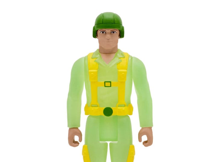 G.I. Joe ReAction Greenshirt Trooper (Glow Patrol) SDCC 2022 Exclusive Figure Gallery Image 1
