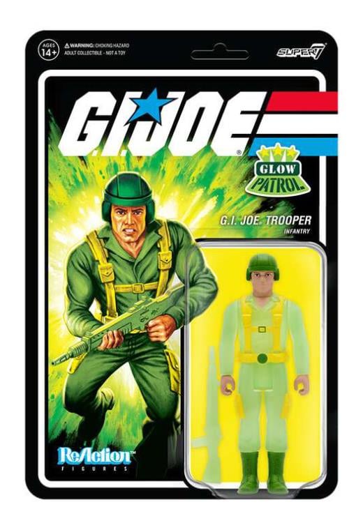 G.I. Joe ReAction Greenshirt Trooper (Glow Patrol) SDCC 2022 Exclusive Figure Gallery Image 4