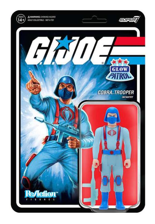G.I. Joe ReAction Cobra Trooper Y-back (Glow Patrol) SDCC 2022 Exclusive Figure Gallery Image 4