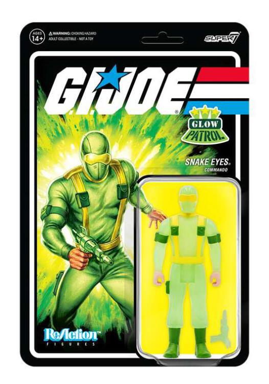 G.I. Joe ReAction Snake Eyes (Glow Patrol) SDCC 2022 Exclusive Figure Gallery Image 4