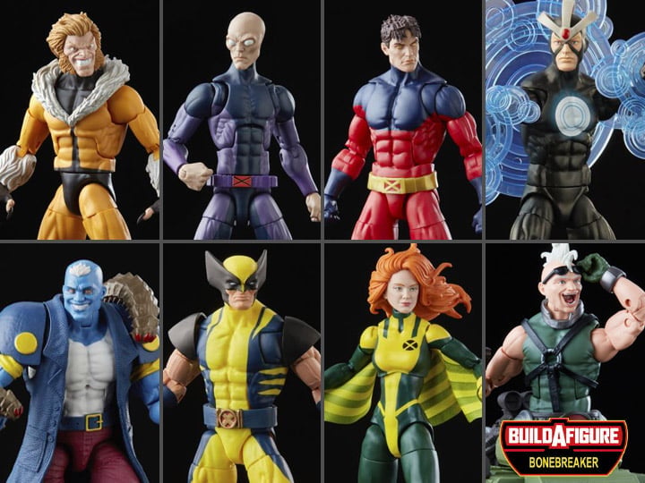 X-Men Marvel Legends Wave 8 Set of 7 Action Figures (Bonebreaker BAF)