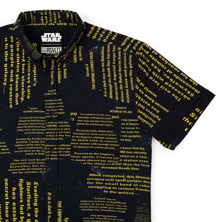 Star Wars The Crawl Short Sleeve Button Up Shirt Gallery Image 3