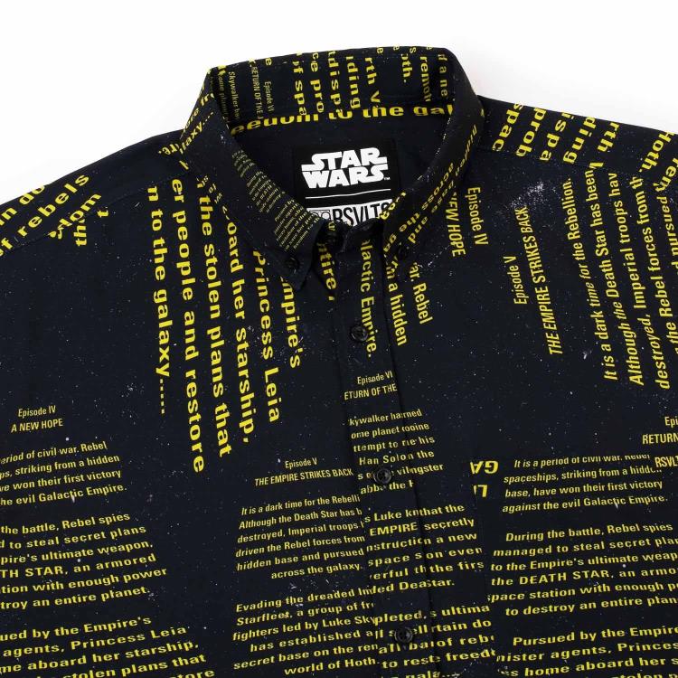 Star Wars The Crawl Short Sleeve Button Up Shirt Gallery Image 4
