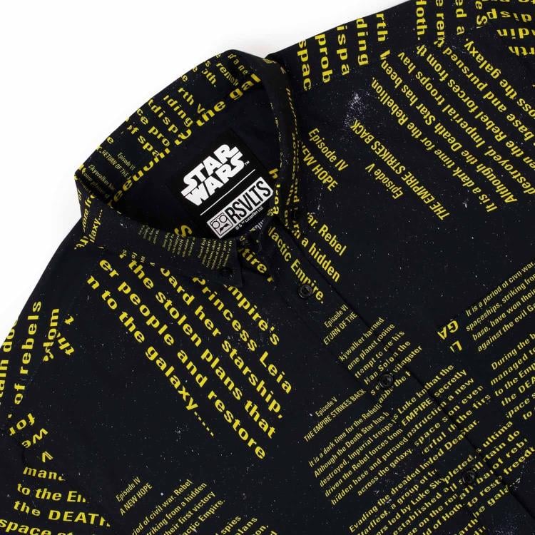 Star Wars The Crawl Short Sleeve Button Up Shirt Gallery Image 5