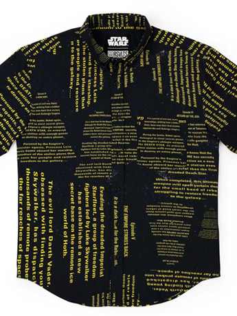 Star Wars The Crawl Short Sleeve Button Up Shirt Gallery Image 2