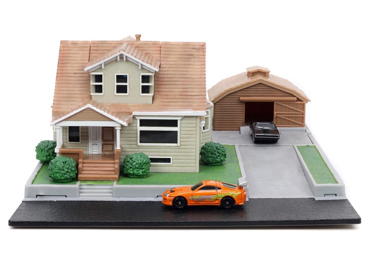 Fast & Furious Nano Scene Toretto House Diorama Set Gallery Image 1