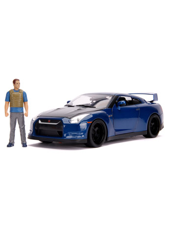 Fast & Furious Hollywood Rides Die-Cast Brian & 1/18 Scale Nissan GT-R R35 Gallery Image 2