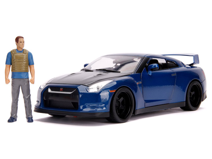 Fast & Furious Hollywood Rides Die-Cast Brian & 1/18 Scale Nissan GT-R R35 Gallery Image 1