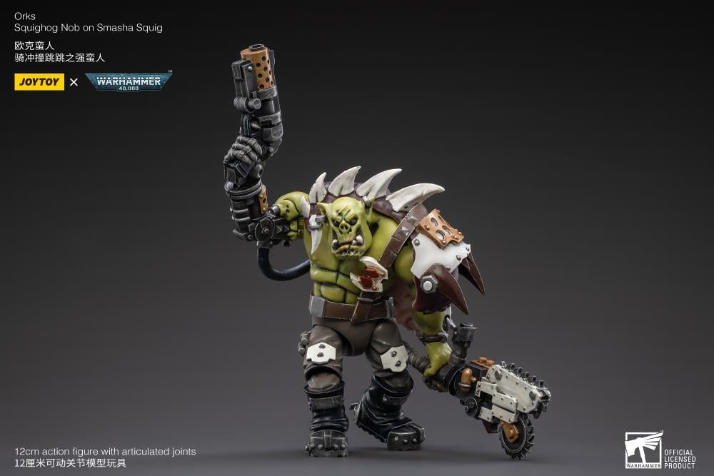 Warhammer 40K Orks Squighog Nob On Smasha Squig 1/18 Scale Figure Set Gallery Image 12