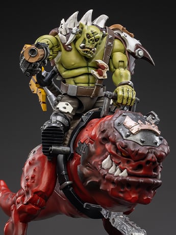 Warhammer 40K Orks Squighog Nob On Smasha Squig 1/18 Scale Figure Set Gallery Image 2