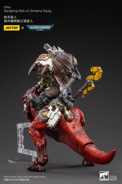 Warhammer 40K Orks Squighog Nob On Smasha Squig 1/18 Scale Figure Set Gallery Image 9