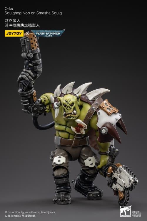 Warhammer 40K Orks Squighog Nob On Smasha Squig 1/18 Scale Figure Set Gallery Image 13