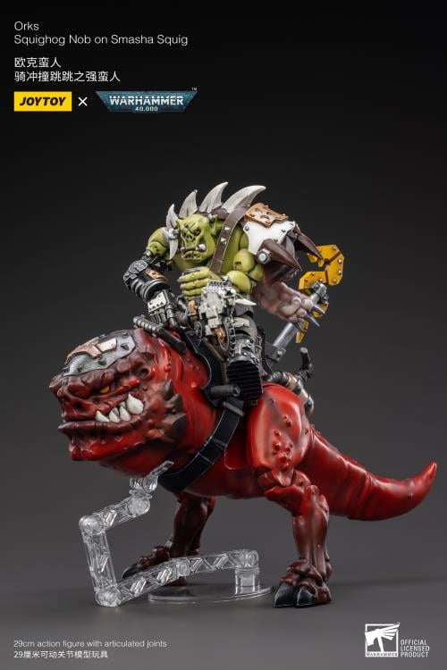 Warhammer 40K Orks Squighog Nob On Smasha Squig 1/18 Scale Figure Set Gallery Image 8