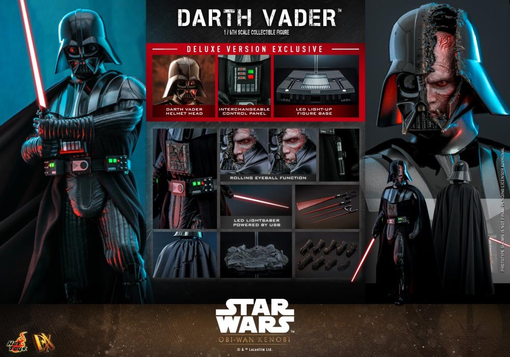 Star Wars: Obi-Wan Kenobi DX28 Darth Vader Deluxe 1/6th Scale Collectible Figure Gallery Image 24