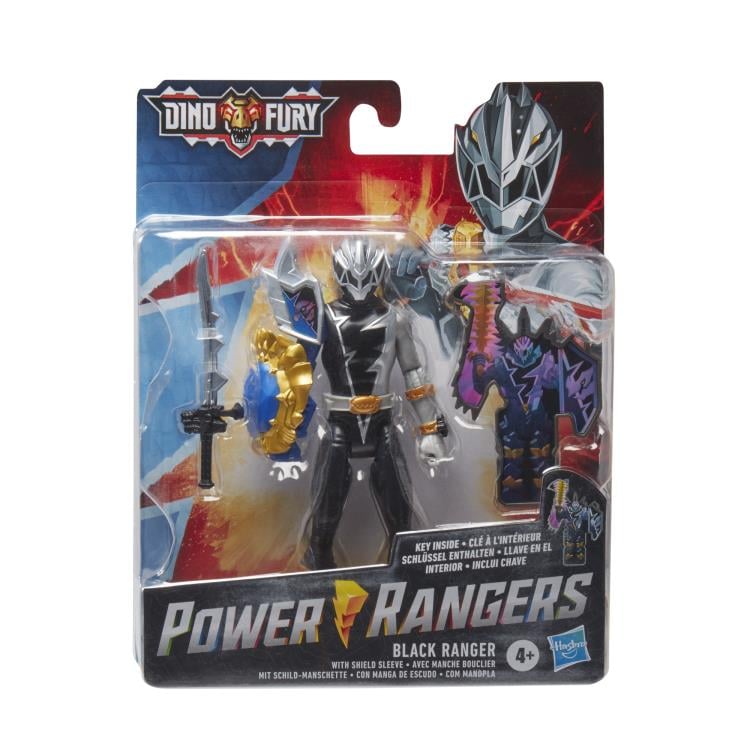 Power Rangers Dino Fury Basic Black Ranger Figure Gallery Image 5