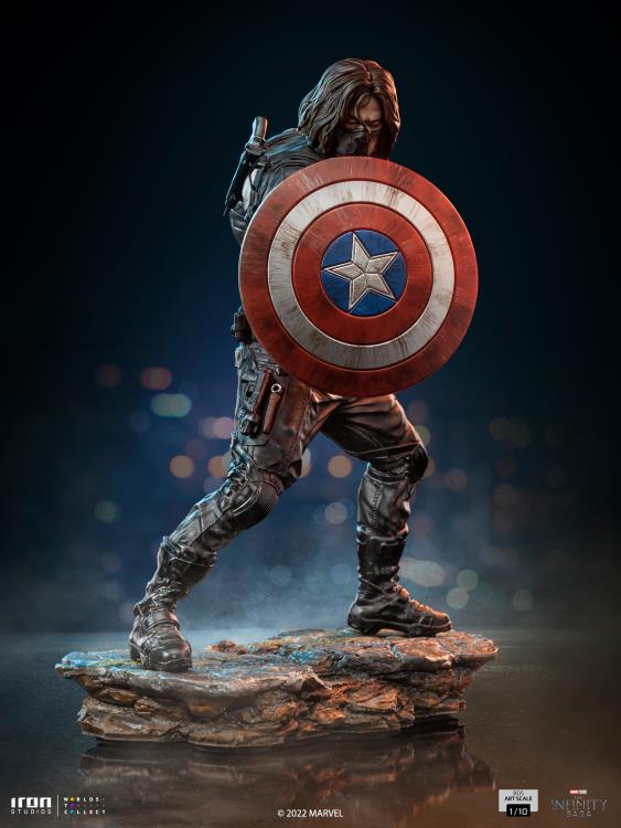 The Infinity Saga Battle Diorama Series Winter Soldier 1/10 Art Scale Limited Edition Statue Gallery Image 3