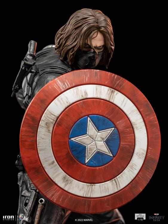 The Infinity Saga Battle Diorama Series Winter Soldier 1/10 Art Scale Limited Edition Statue Gallery Image 11