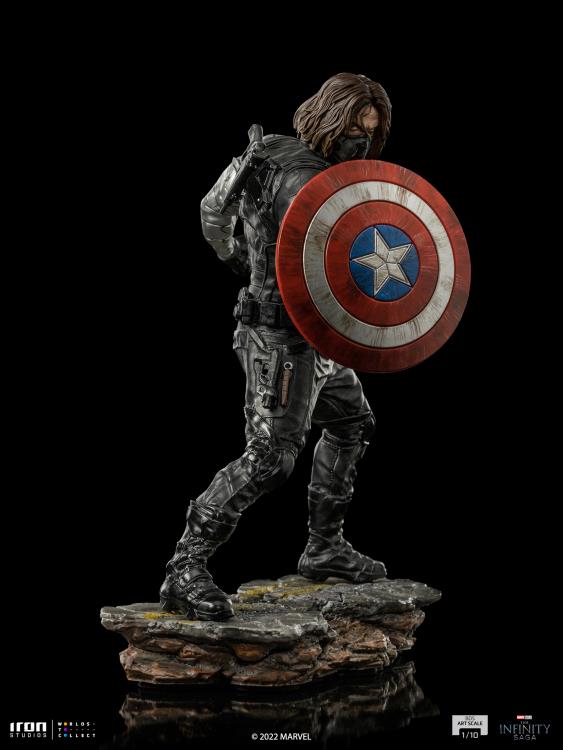 The Infinity Saga Battle Diorama Series Winter Soldier 1/10 Art Scale Limited Edition Statue Gallery Image 4