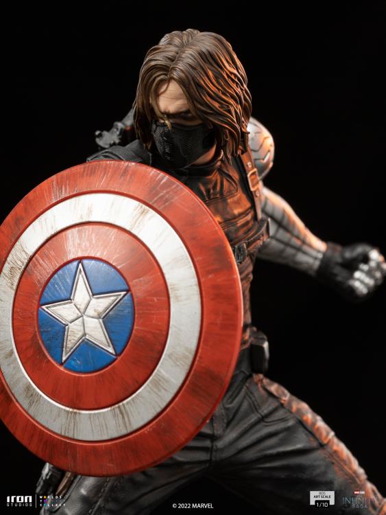 The Infinity Saga Battle Diorama Series Winter Soldier 1/10 Art Scale Limited Edition Statue Gallery Image 13