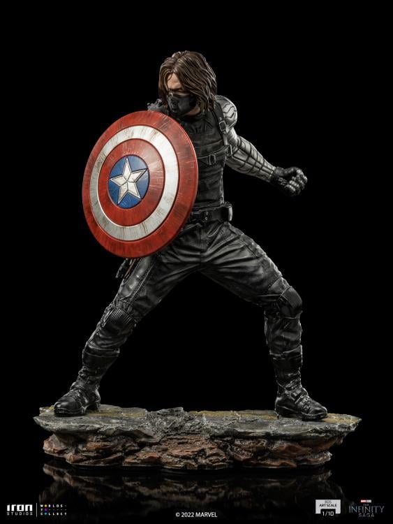 The Infinity Saga Battle Diorama Series Winter Soldier 1/10 Art Scale Limited Edition Statue Gallery Image 9