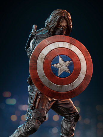 The Infinity Saga Battle Diorama Series Winter Soldier 1/10 Art Scale Limited Edition Statue Gallery Image 2
