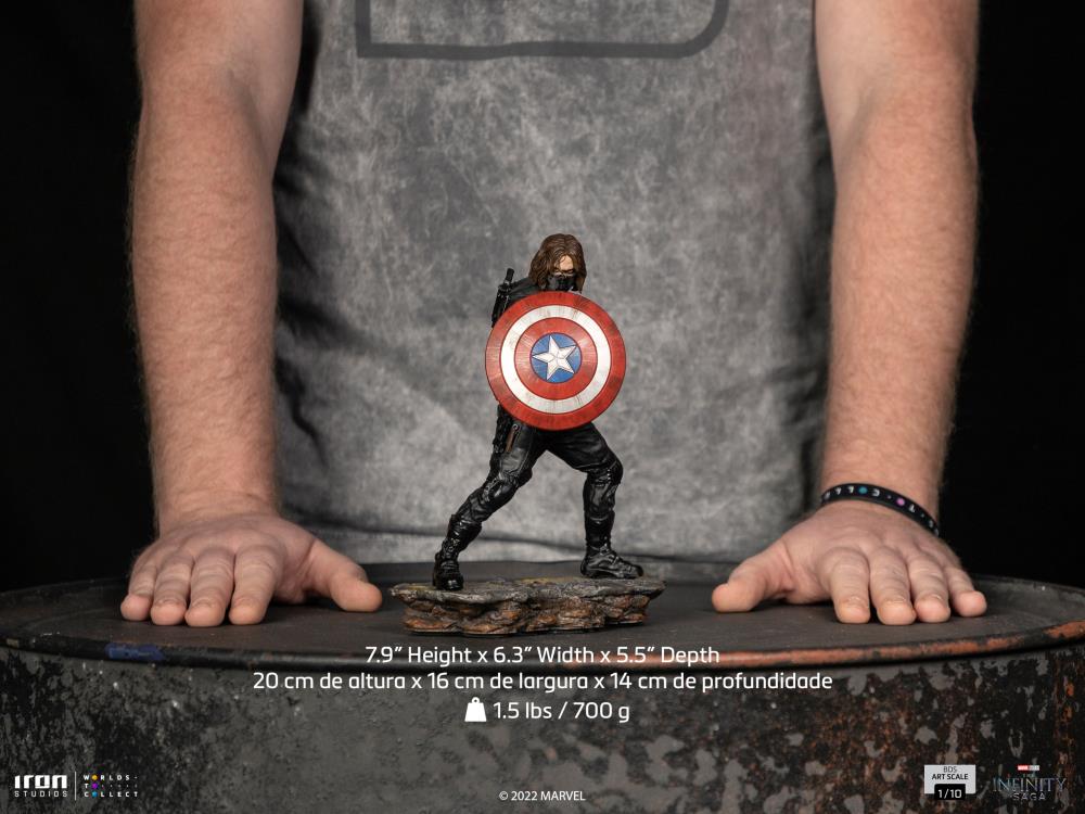 The Infinity Saga Battle Diorama Series Winter Soldier 1/10 Art Scale Limited Edition Statue Gallery Image 19