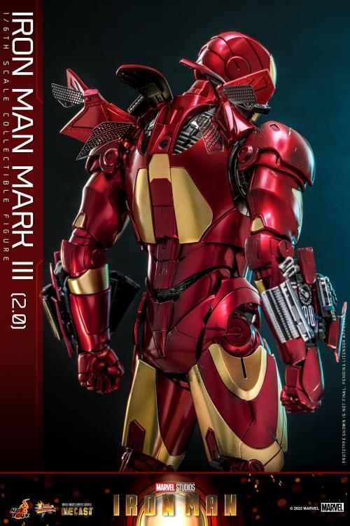 Iron Man MMS664D48 Iron Man Mark III (Ver. 2.0) 1/6th Scale Collectible Figure Gallery Image 15