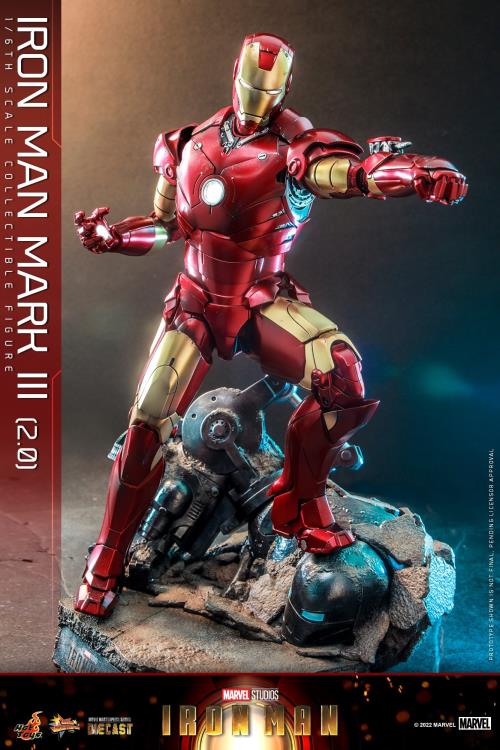 Iron Man MMS664D48 Iron Man Mark III (Ver. 2.0) 1/6th Scale Collectible Figure Gallery Image 3