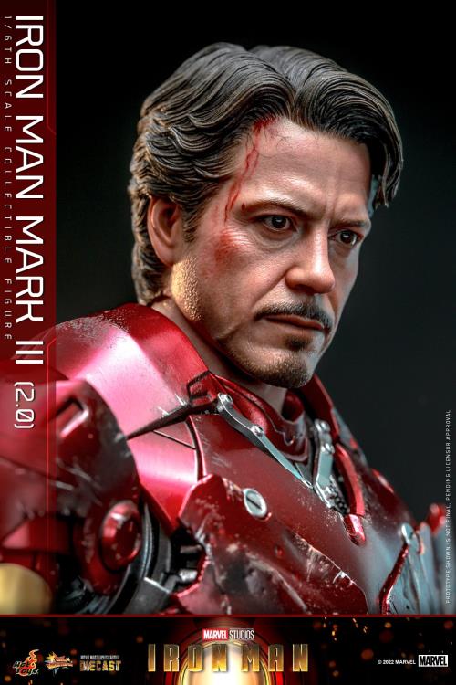 Iron Man MMS664D48 Iron Man Mark III (Ver. 2.0) 1/6th Scale Collectible Figure Gallery Image 17
